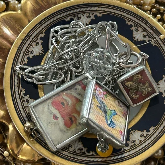 Silver Charm Pendant Necklace - Picture 7 of 16